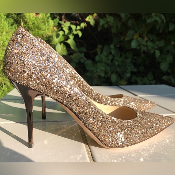 Jimmy Choo Size 40 10 True 9 9.5
Romy 85 Glitter Pump Pointy Heel Stiletto Ombré - Picture 2 of 9